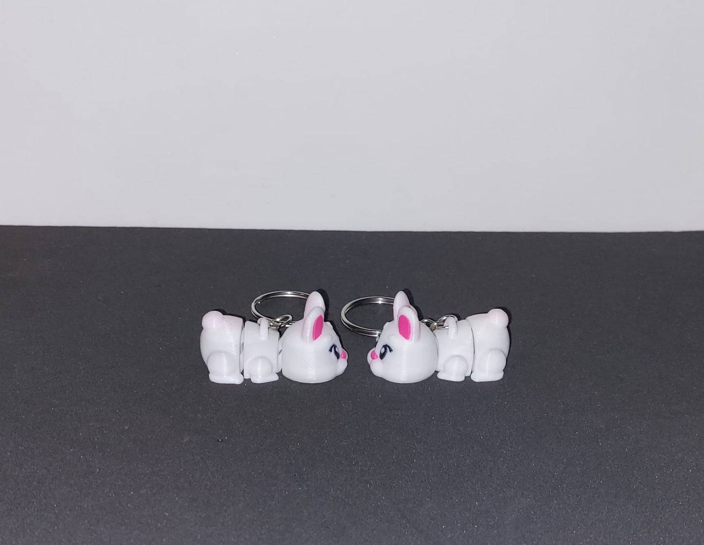 Cute Bunny Keychain 🐰🌸 – 3D Printed Charm!