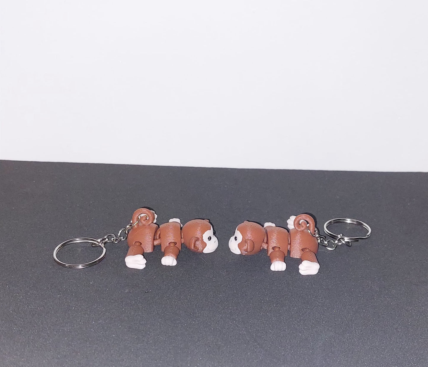 Cheeky Monkey Keychain 🐒🧡 – 3D Printed Fun!