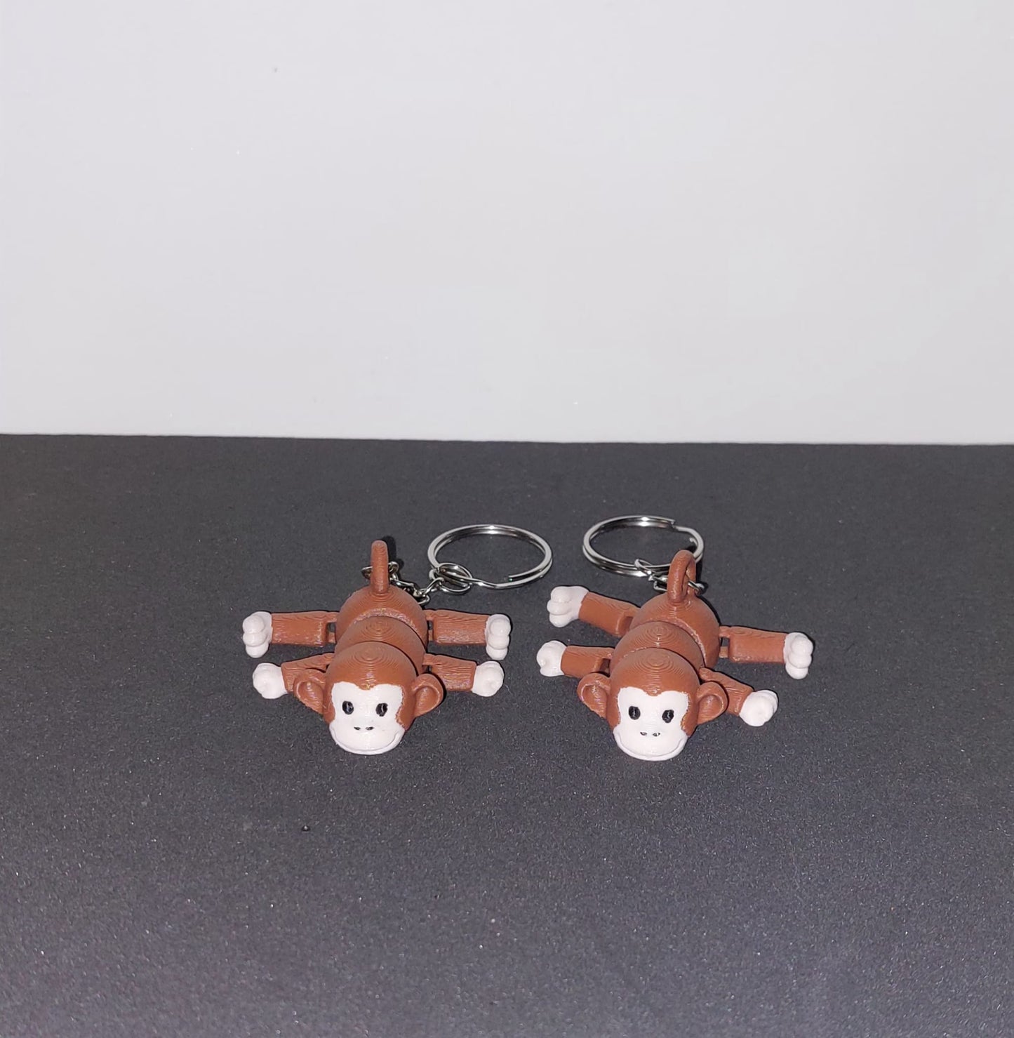 Cheeky Monkey Keychain 🐒🧡 – 3D Printed Fun!
