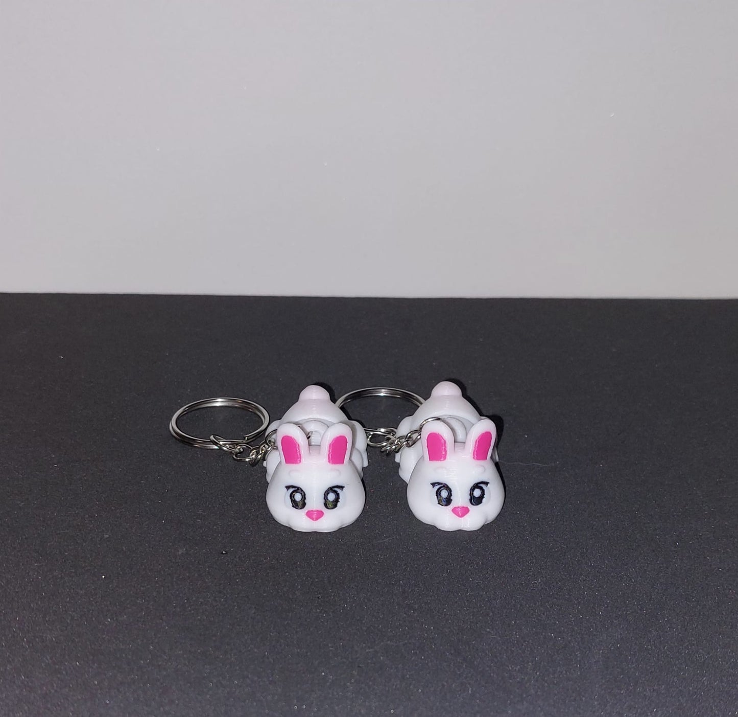 Cute Bunny Keychain 🐰🌸 – 3D Printed Charm!