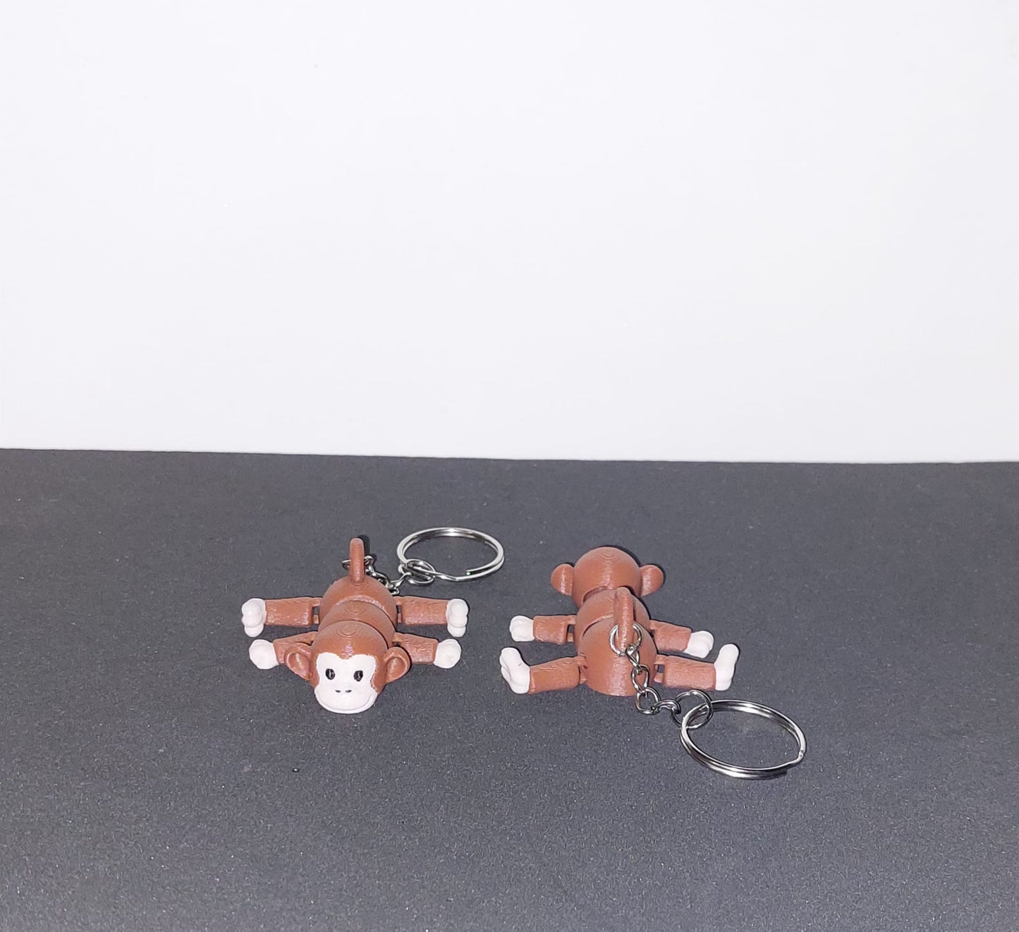 Cheeky Monkey Keychain 🐒🧡 – 3D Printed Fun!