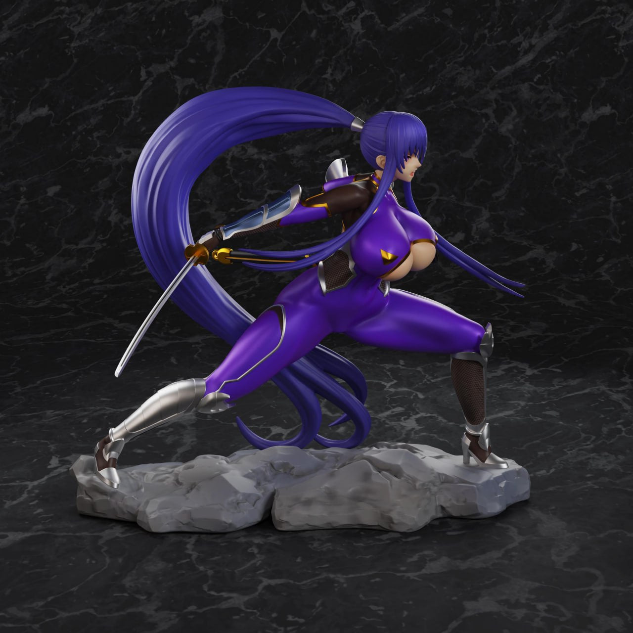 🎨💫 Create. Paint. Assemble. – DIY Action Figure: Akiyama Rinko 💜🛠️