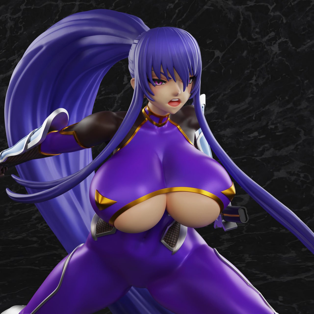🎨💫 Create. Paint. Assemble. – DIY Action Figure: Akiyama Rinko 💜🛠️
