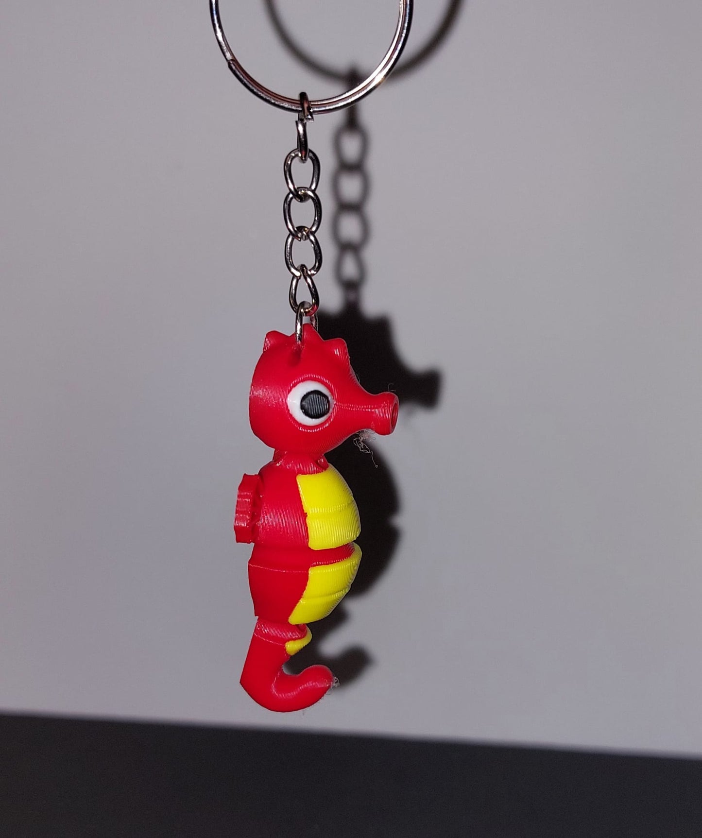 Seahorse Keychain 🐚🧜‍♀️ – 3D Printed Ocean Magic!