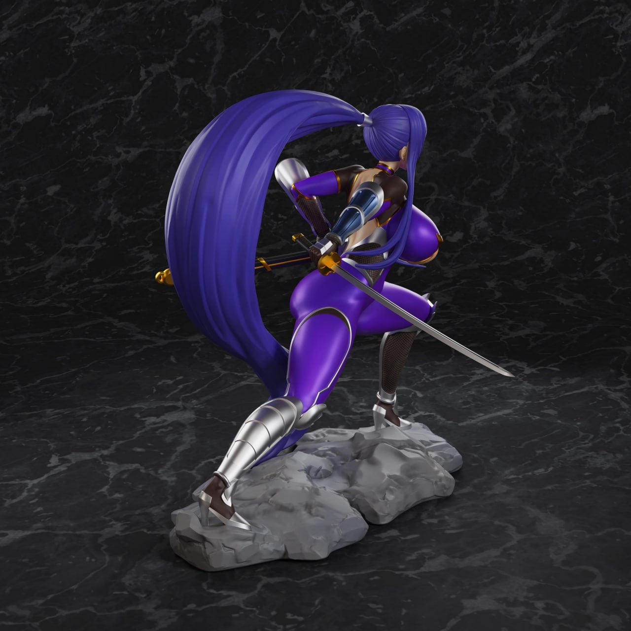 🎨💫 Create. Paint. Assemble. – DIY Action Figure: Akiyama Rinko 💜🛠️
