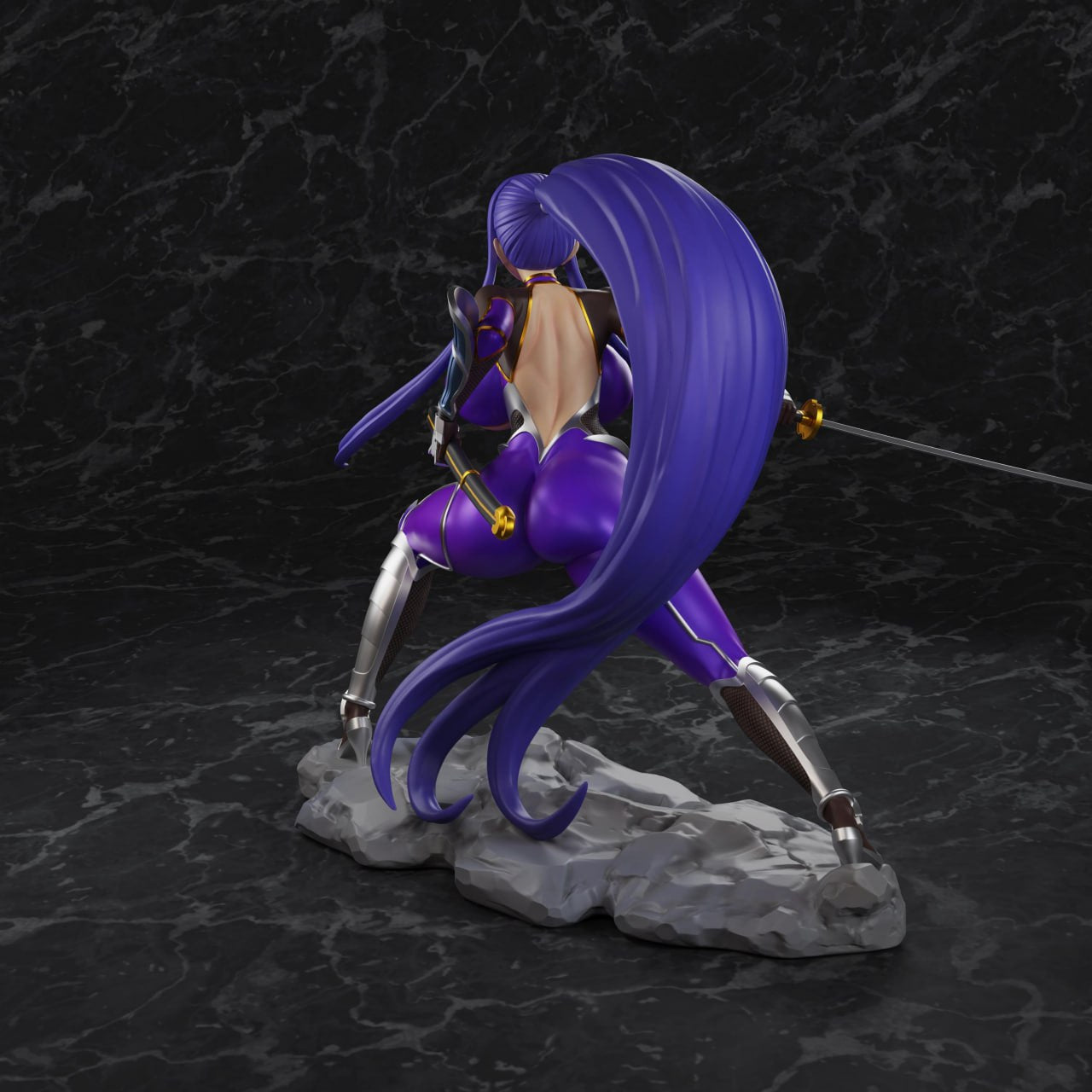 🎨💫 Create. Paint. Assemble. – DIY Action Figure: Akiyama Rinko 💜🛠️